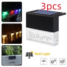 Solar RGB LED Step Light - Waterproof Outdoor...