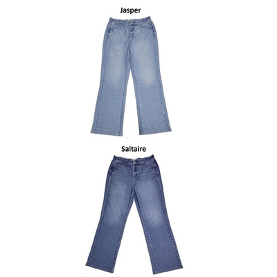 #ad Seven7 Women#x27;s Relaxed Fit Pull On Stretch Denim Look Illusion Jean $22.99