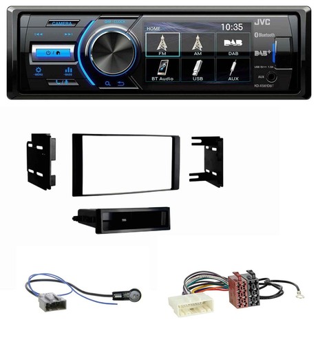 JVC Bluetooth MP3 USB DAB Autoradio für Nissan Micra 2013-2017 schwarz matt - Bild 1 von 10