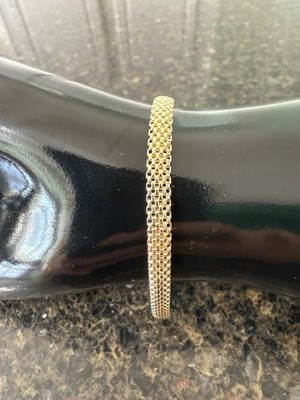 14k Gelbgold Mesh Armband 7,5''