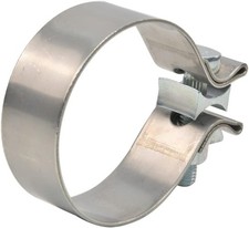 3.5 inch Exhaust Clamp, Stainless Steel 3-1/2 inch Narrow Band Lap Joint Butt