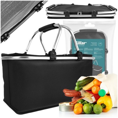 25L Kühlkorb mit Deckel   Thermo-Picknickkorb, Faltbar & Stabil