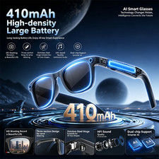 800MP AI Smart Glasses Bluetooth Call Video Record Real Time Translation Music