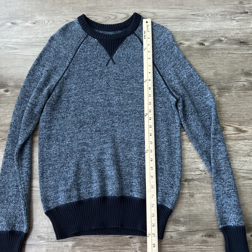 Jack Spade Blue Watkins Crewneck Sweater Mens XSmall Cotton - Image 4 of 4