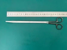 Jarit 323-730 Metzenbaum Supercut Scissor, Dual Pivot 10mm, Blunt Blades, Curved