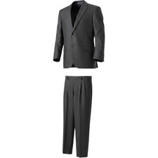 Jos. A. Bank Signature Gold Mens 46R Wool Suit Jacket Pants Gordon Charcoal Grey