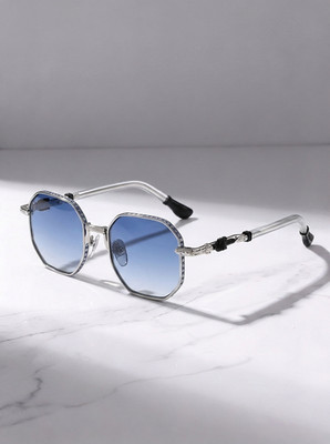 Chrome Hearts Style Gothic Round Sunglasses UV400 Anti-Glare Punk Eyewear