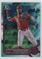 2022 Bowman Chrome Draft Sapphire Aqua 14/20 Denzer Guzman #BDC-20 sc2