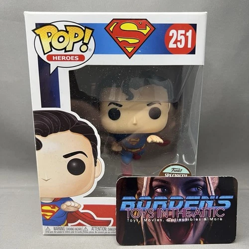 Superman Limited Exclusive Specialty Series Funko Pop DC Heroes 251 Damaged Box