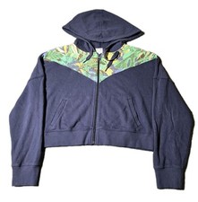 Offline Aerie Sweatshirt Womens Medium Full Zip Hoodie Weekend Crop Fit Fleece