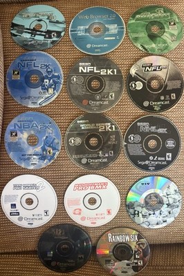 SEGA DREAMCAST DISC COLLECTION w/ 4 Manuals