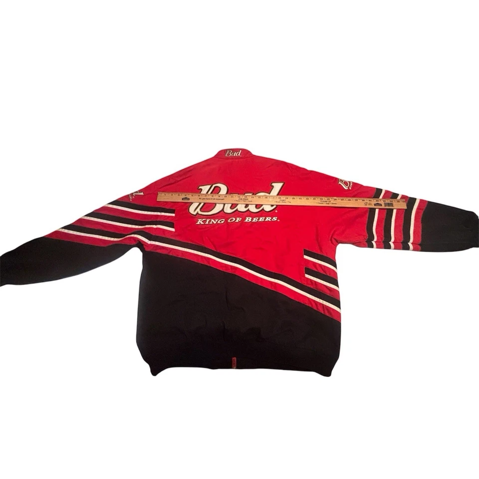 Chaqueta Retro XL Nascar Dale Earnhardt Jr. Budweiser Racing Sportswear - De Colección Y2K Foto 2 de 4