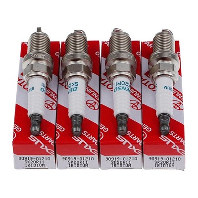 4pcs Genuine DENSO Iridium Spark Plugs OEM 90919-01210 SK20R11 3297 for Toyota
