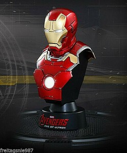 Iron Man Mark 43 Bust 1 6 Scale Pvc Led Light By Hot Toys Ebay