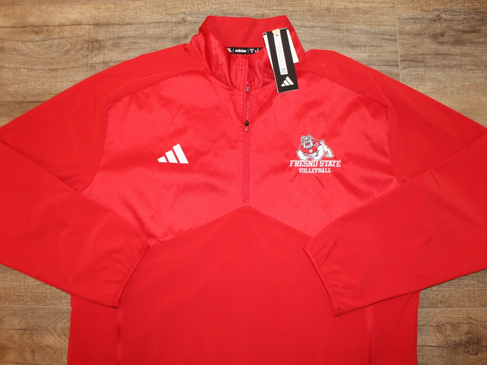NWT Fresno State Volleyball Adidas Team Issue NCAA College Women's Jacket XL Red