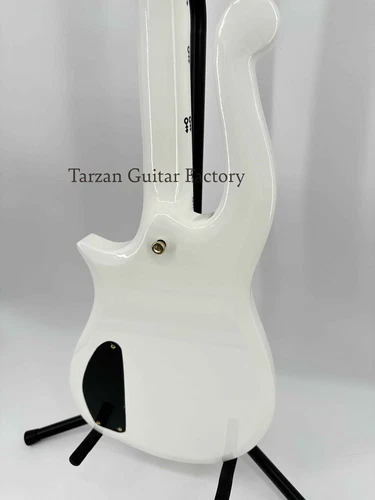 Fast Ship Solid Body Prince Cloud White Electric Guitar SH Pickup Gold Hardware - Picture 12 of 13