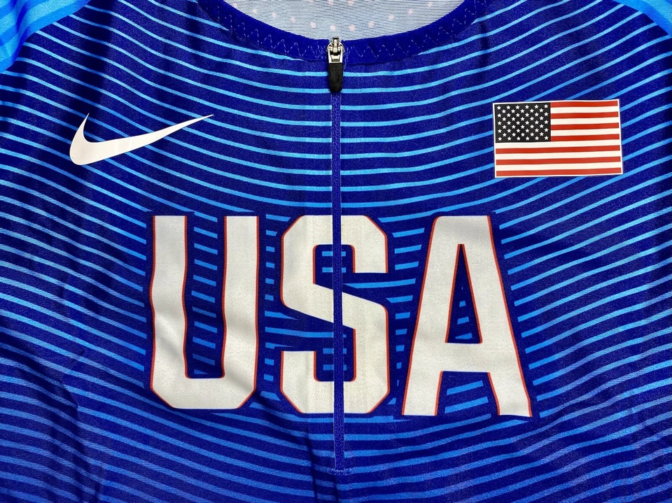 Nike Pro Elite USA Olympics Track Field Racing Speed Suit 898154-xxx Mens Size L - Image 3 of 4