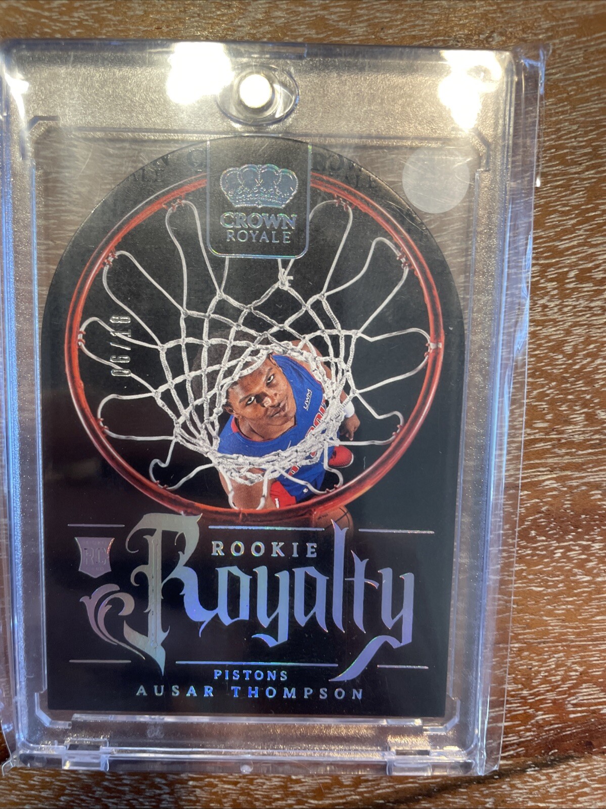 Ausar Thompson 2023-24 Rookie Royalty Silver /18 Crown Royale SP RC Mint Detroit