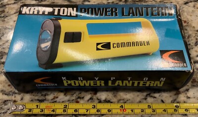 Krypton Commander Power Lantern Flashlight Yellow NIB New in Open Box