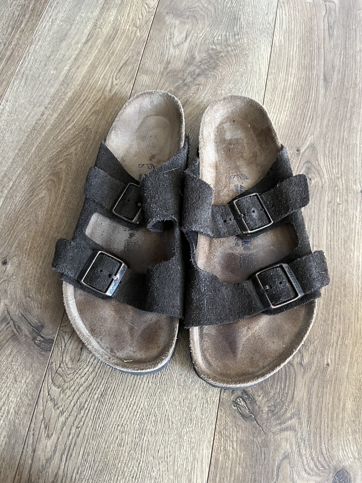 Birkenstock Arizona Suede Leather Soft Footbed Men Women's Sz 42