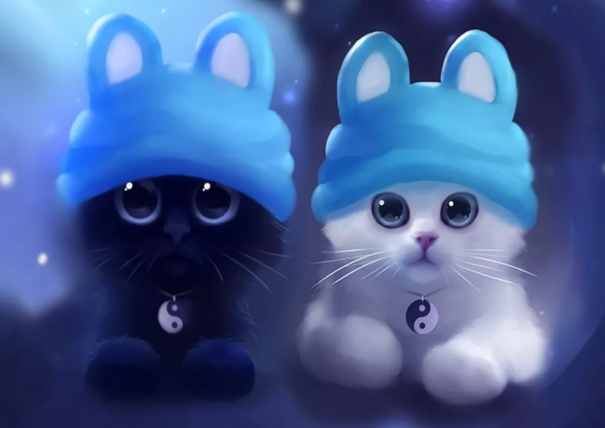 Illustration Cute cat new