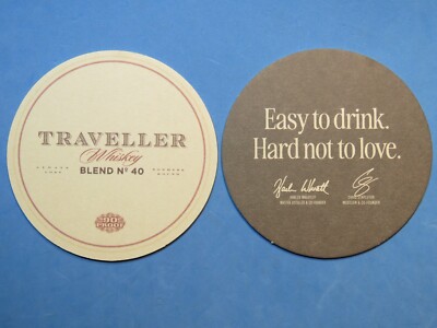 Beer Coaster ~ Buffalo Trace Distillery TRAVELLER Whiskey Blend; Chris Stapleton