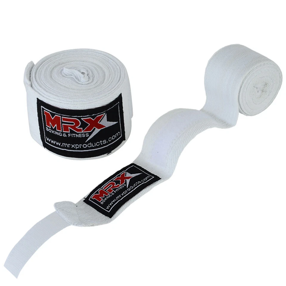 180" Hand Wraps MMA Muay Thai Kick Boxing Inner Gloves Mexican style Cotton Pair - Image 3 of 4