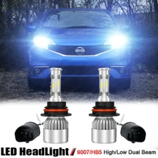 For Nissan Versa Note 2014-2019 6000K 9007 LED Headlight High/Low Beam Bulbs Kit