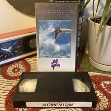 VTG 1992 Taylor Steele Momentum Surf Surfing VHS Video Big Box Clamshell Surfing