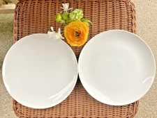 The Cellar Whiteware Dinner Plates White Coupe 2 Macy's Exclusive 10.5"