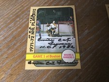 Autographed  1972-73 Topps Emile Francis  HOF.       #G-1