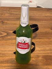 (2) BOTELLA DE CERVEZA STELLA ARTOIS REFRIGERADOR MANIJA DE PUERTA HOMBRE CUEVA CERVEZA NEVERA NUEVO