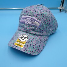 Seattle Seahawks Girls Hat Purple Strap Baseball Cap '47 Brand Youth NFL New