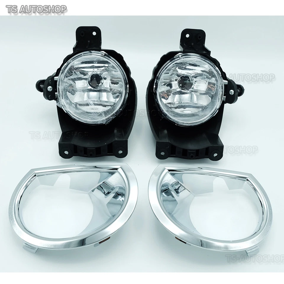 Set Chrome Fog Lamp Spot Light Fit Chevrolet Colorado Duramax Lt Ltz Truck 2017 - image 3 of 4