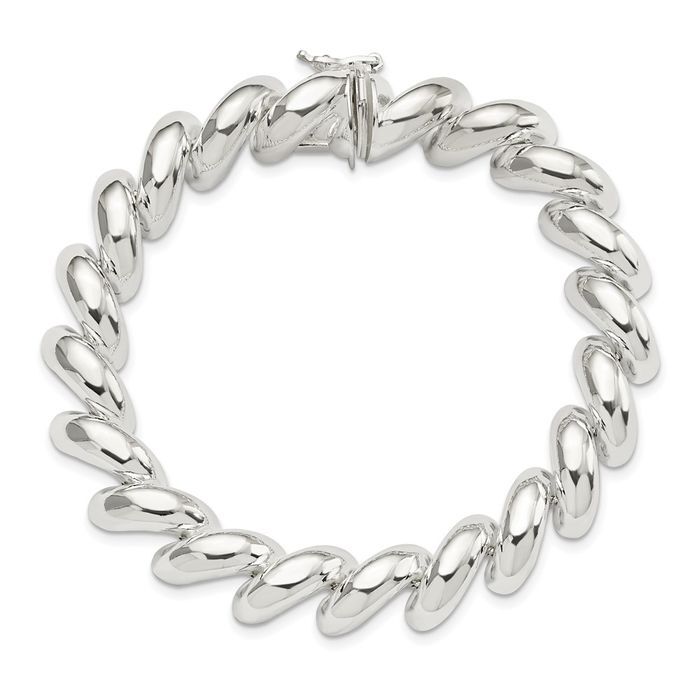 【MARAMCS】 CHAIN BRACELET（M） Rectangle Link Chain Bracelet - Gold | Mara Scalise