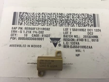 RER60F1211RC02 – Vishay, 1.21K OHMS 5 WATTS 1%, Wirewound Resistor,Chassis Mount
