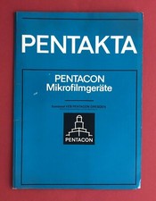 DDR Pentacon Pentakta in Original Mappe mit 9 Microfilm Prospekten 1975( F20293