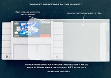 10 SUPER NINTENDO .50mm THICK VIDEO GAME SNES CARTRIDGE PROTECTOR CUSTOM CASE
