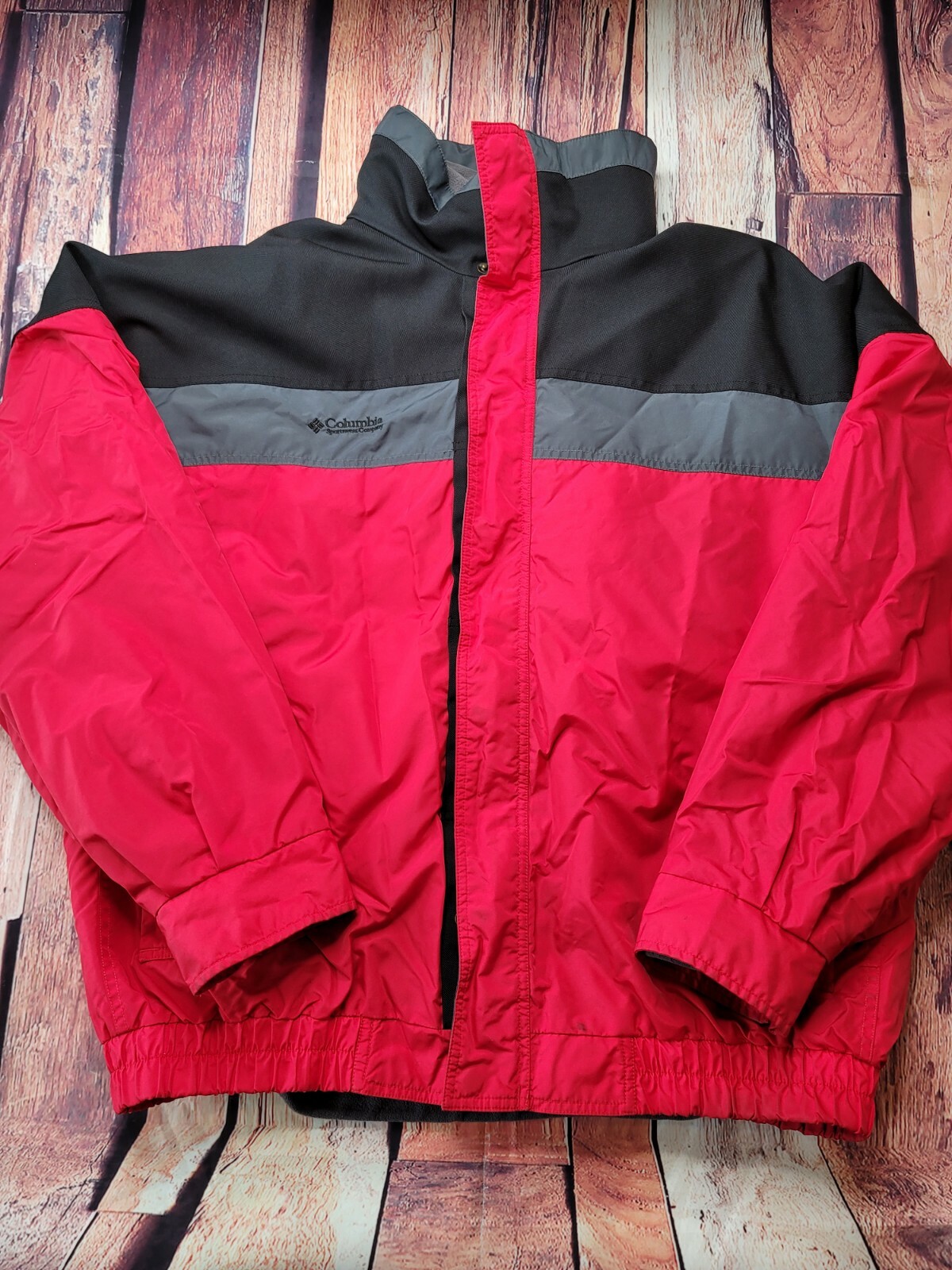 Columbia Mens Bugaboo Winter Jacket Coat Size XL Tall Red and Black 3 in 1