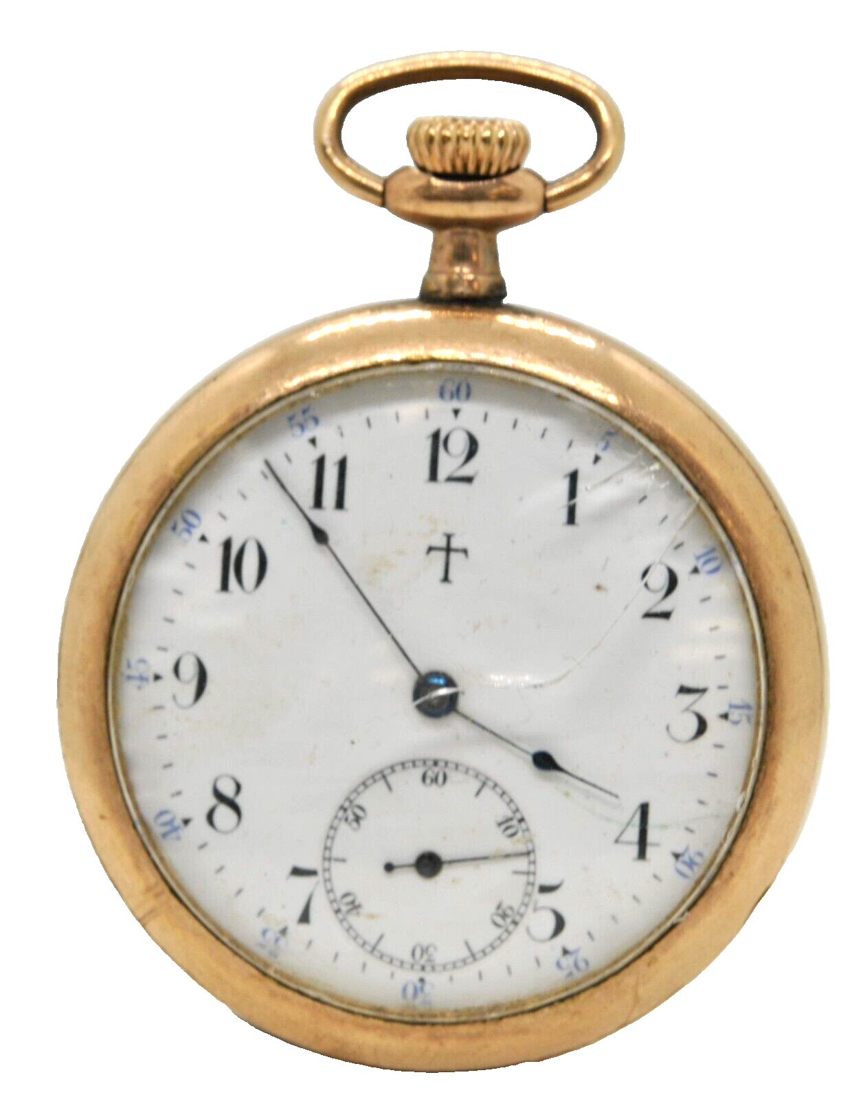 Vintage Antique IngersollTrenton NonRunning Pocket Watch Gold Filled