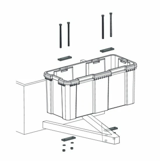 Blackit 2, Just Daken B23-2 Deichselbox mit Schloss, Werkzeugkasten, Gurtkiste - Bild 4 von 4