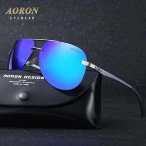 Herren Auto Sonnenbrille Polarisiert UV400 Schutz Fahren Pilotenbrille Schwarz
