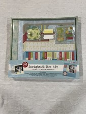 Scrapbook Sealed Box Kit 12  X12  Paisley Album  Keepsake Box Over 280 Pieces.