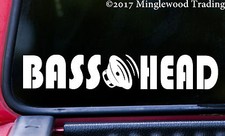 BASS HEAD -V2- Vinyl Decal Sticker - EDM Music Speaker Basshead Headbange