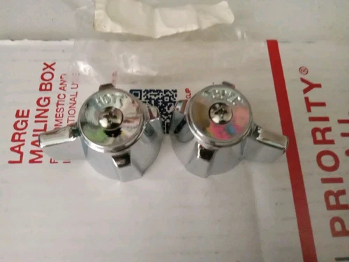 Danco For Sterling Chrome Bathroom& Kitchen Faucet Handles Hot & Cold Trl4#41
