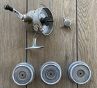 Vintage Fix-Reel Spinning Fishing Reel Swiss Made + (3) Spools +Fast Shipping!