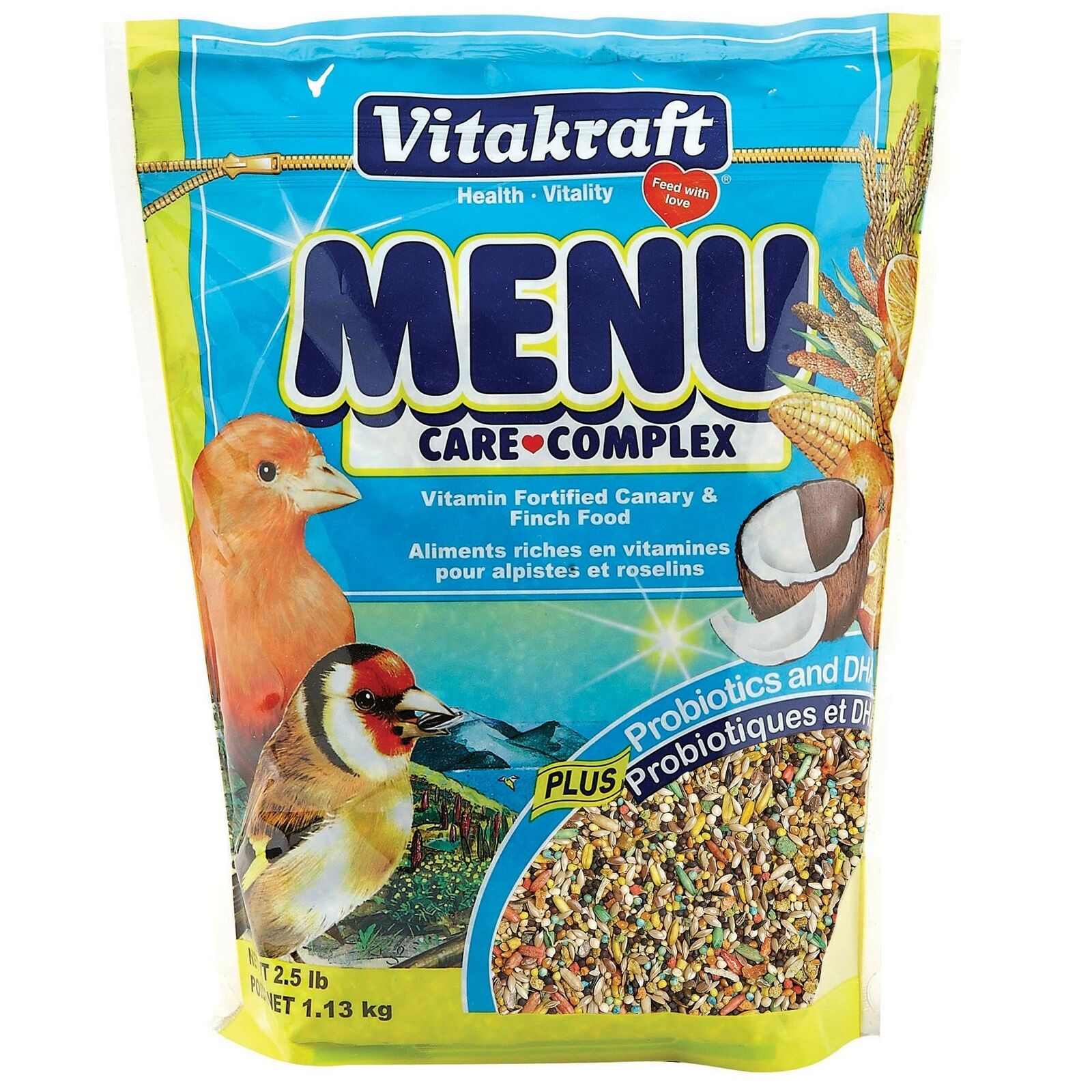 Vitakraft Menu Vitamin Fortified Canary & Finch Food, 2.5 Lb.