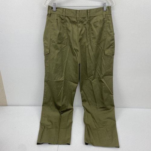 VTG Boy Scouts Pants Boys 30x29 Green Official Uniform Cargo OG Army Utility 18 - Picture 3 of 15