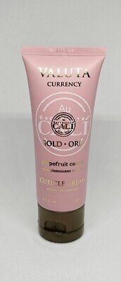 Valuta Currency Gold Grapefruit Cassis Cuticle Cream 2.5 oz/75ml New