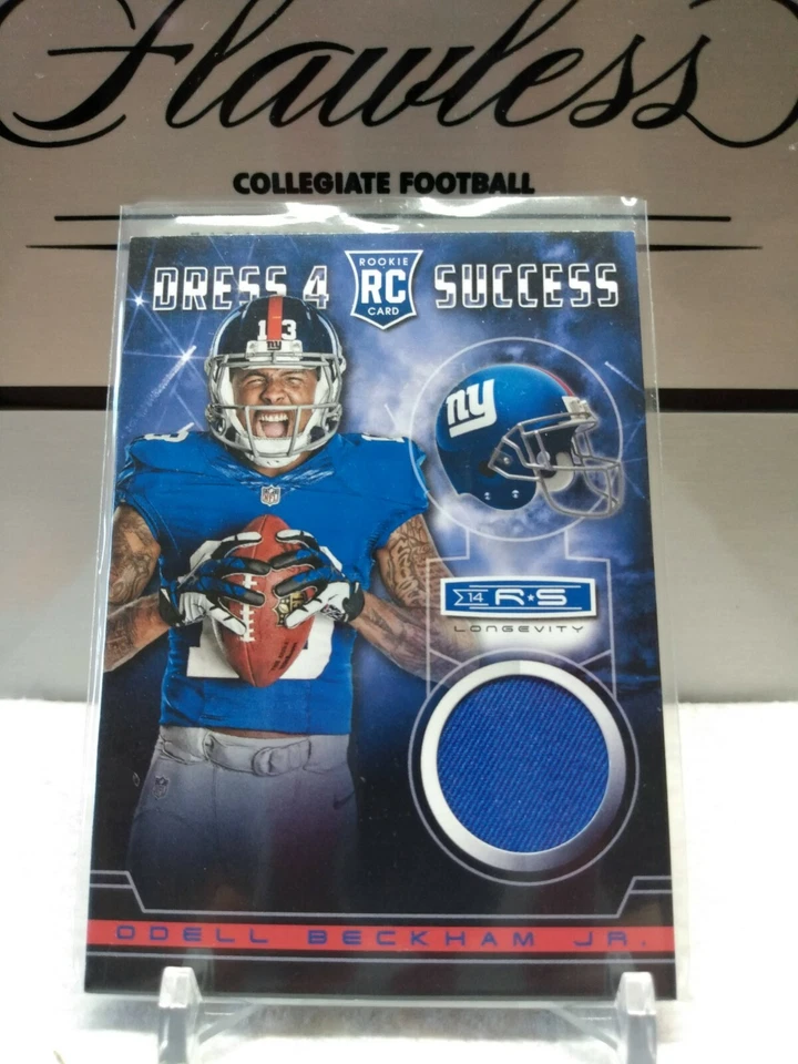 2014 Panini Rookies & Stars Odell Beckham Jr Dress 4 Success #DS-OB SP Longevity - Image 2 of 3